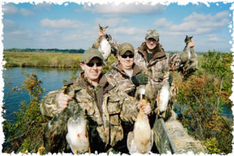 A successful hunt with LA Marsh Guide Service